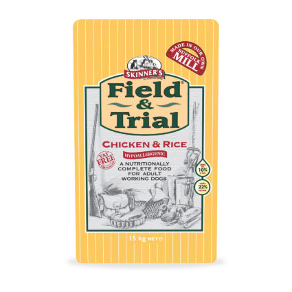 SKINNER'S FIELD &amp; TRIAL CHICKEN &amp; RICE ADULT DRY DOG FOOD 15KG