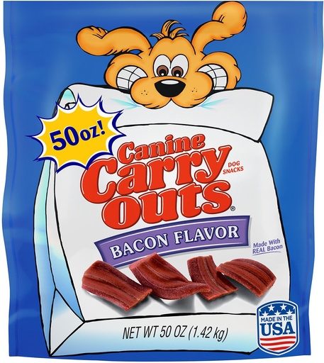 Canine Carry Outs Bacon Flavor Dog Treats 1,42kg