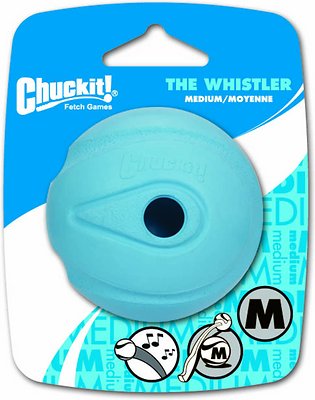Chuckit! The Whistler Ball Dog Toy, Color Varies, Medium