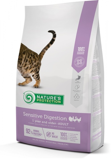 SENSITIVE DIGESTION COMPLETE PET FOOD FOR ADULT CATS 1 year and older Helps avoid intestinal problems 7kg