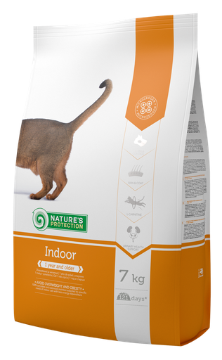 INDOOR COMPLETE PET FOOD FOR ADULT CATS 1 year and older 7kg